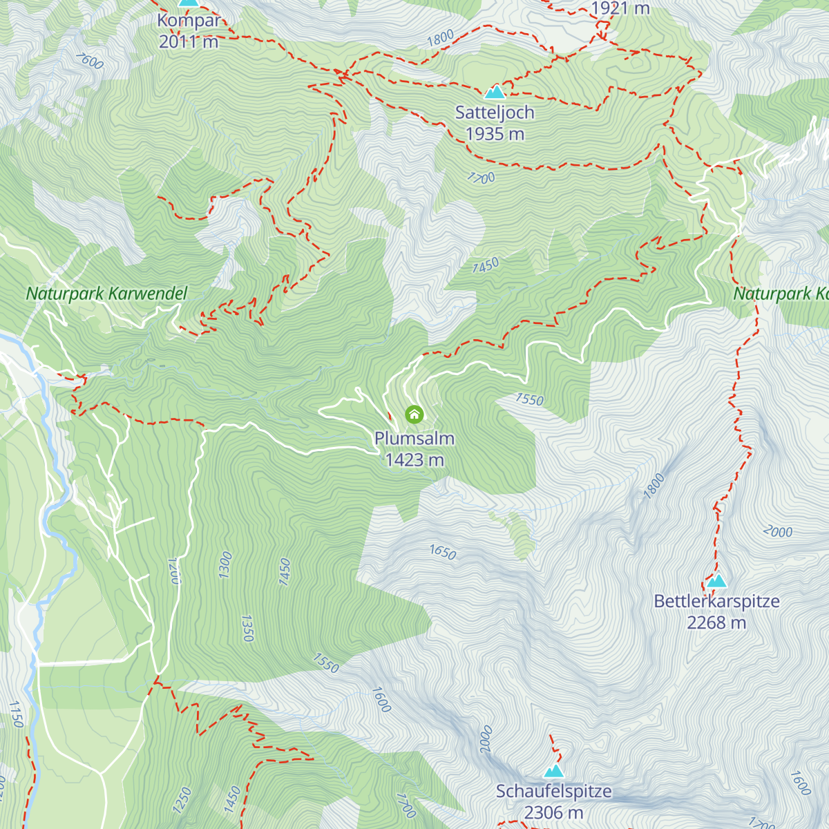 Plumsalm map