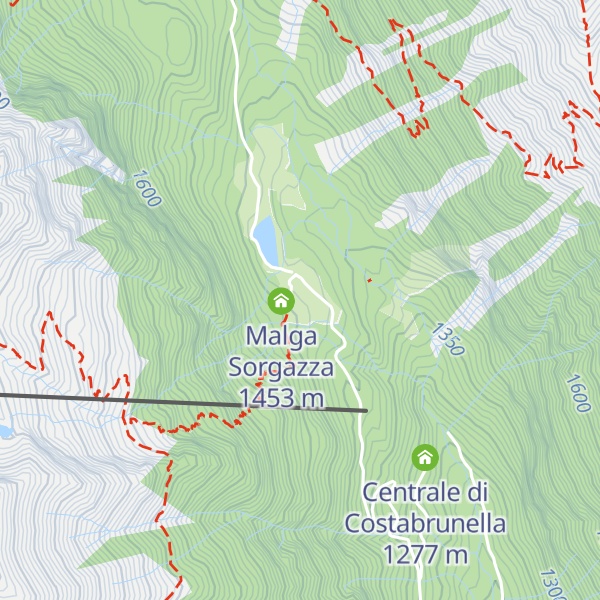 Map of Rifugio Malga Sorgazza