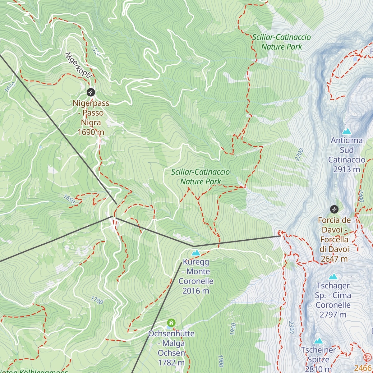 Messnerjoch map