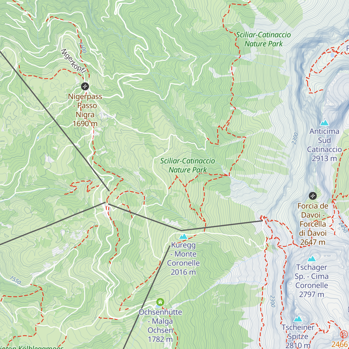 Messnerjoch map