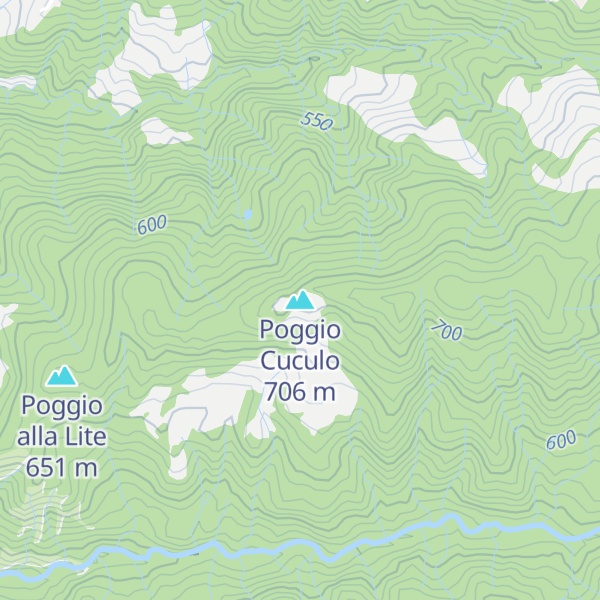 Map of Poggio Cuculo