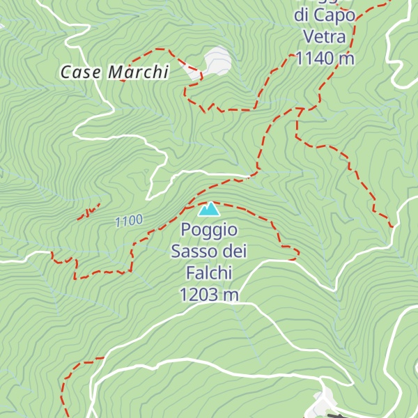 Map of Poggio Sasso dei Falchi