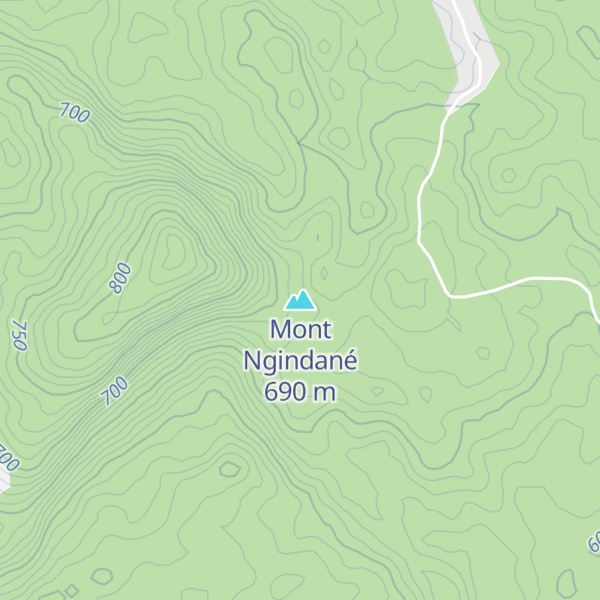 Map of Mont Ngindané