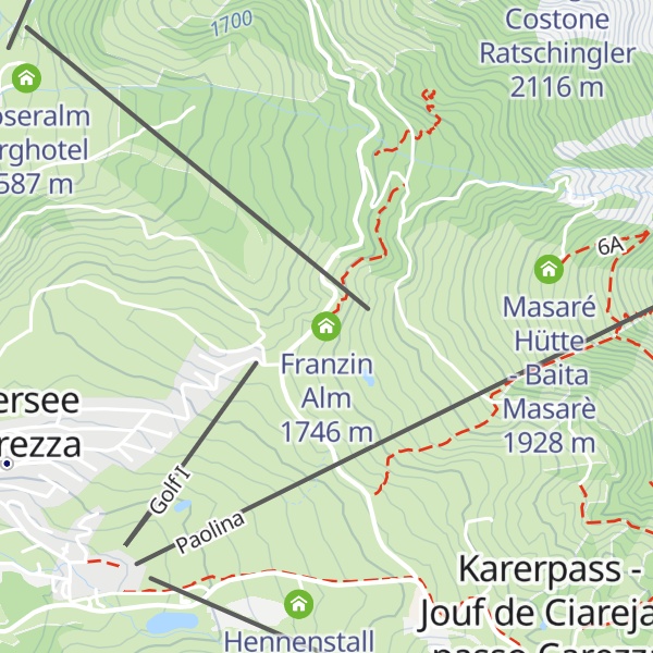 Map of Franzin Alm