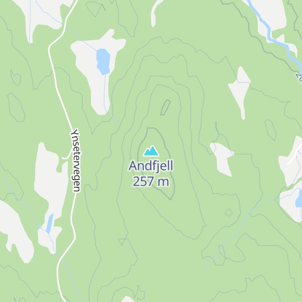 Map of Andfjell