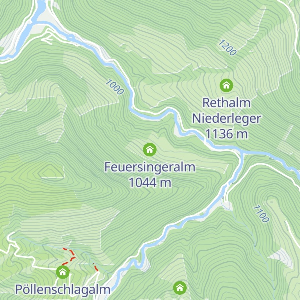 Map of Feuersingeralm
