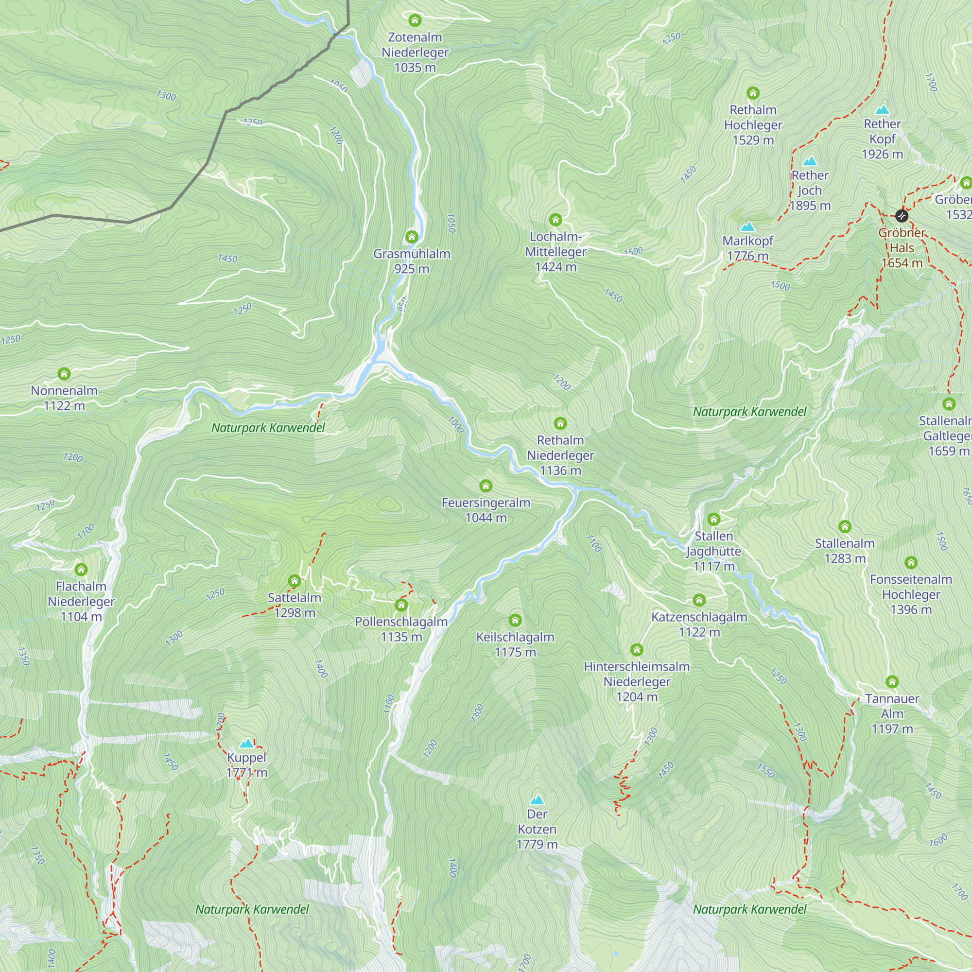 Feuersingeralm map