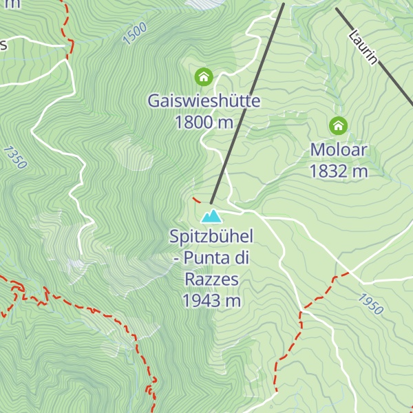 Map of Spitzbühlhütte