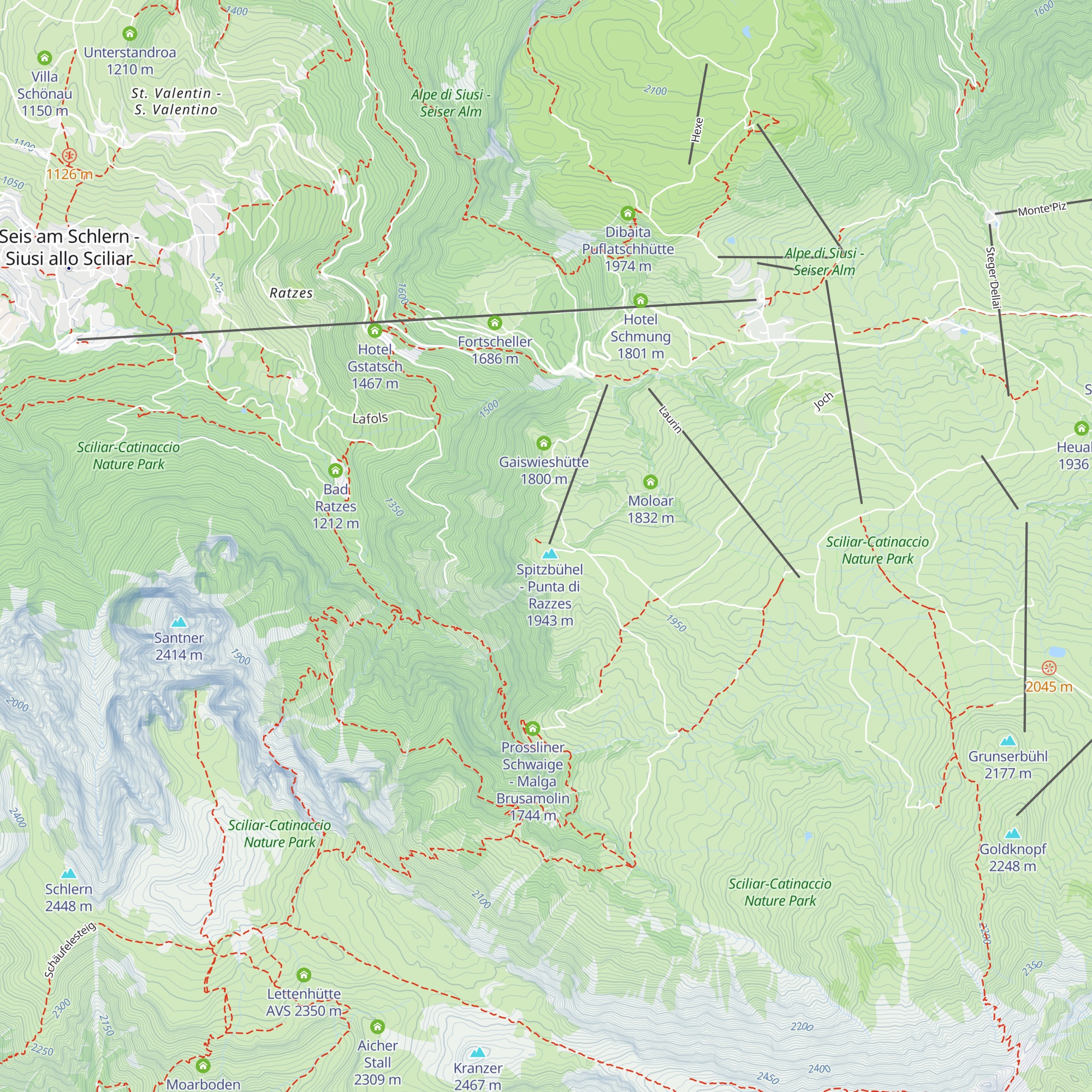 Spitzbühlhütte map