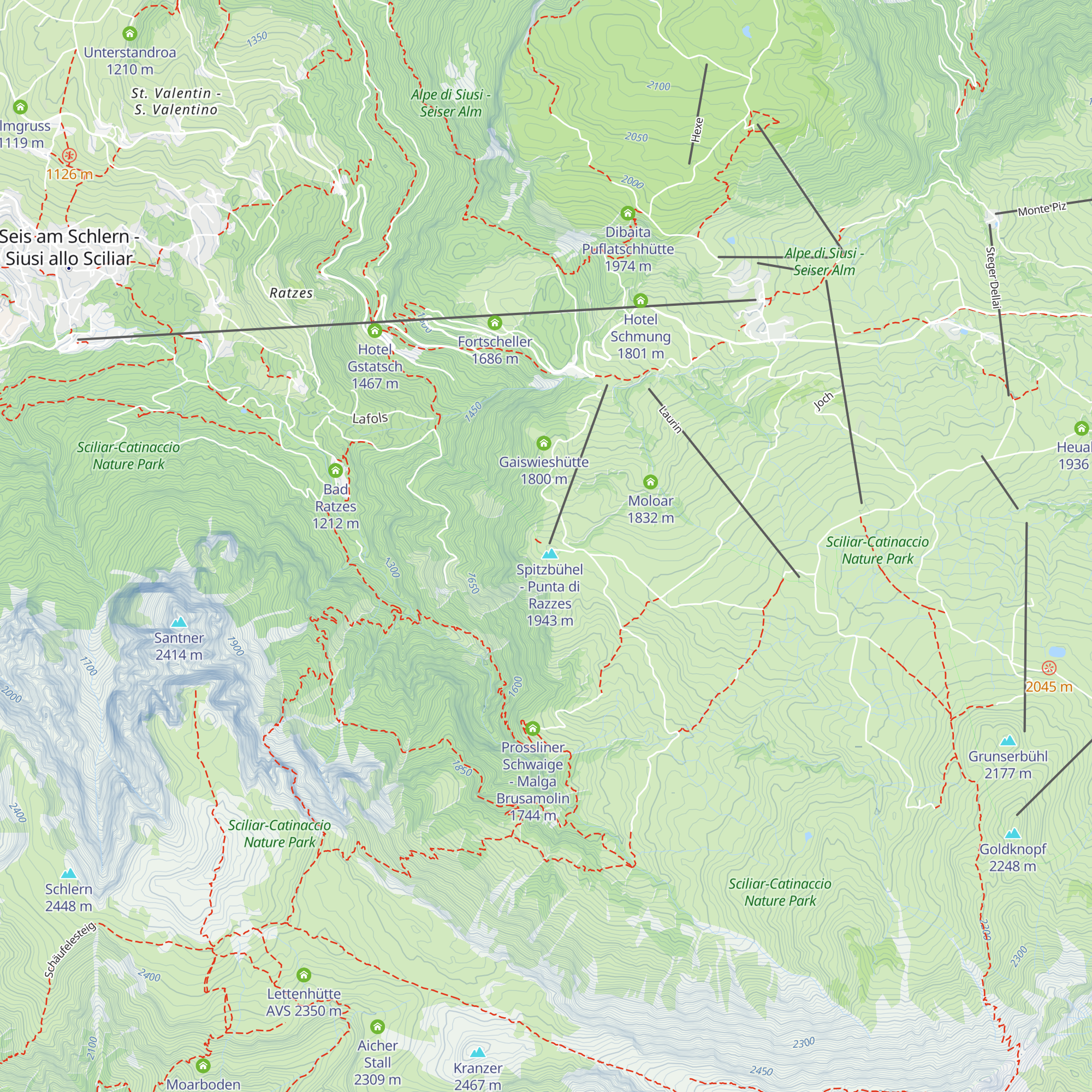 Spitzbühlhütte map