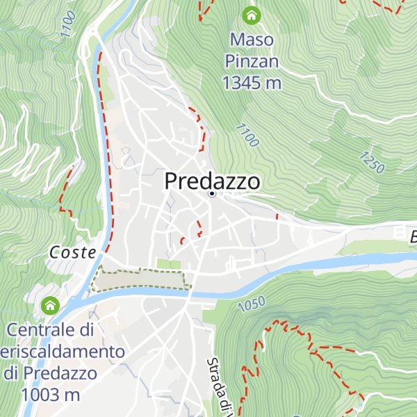 Map of Ufficio Informazioni Fiemme Predazzo