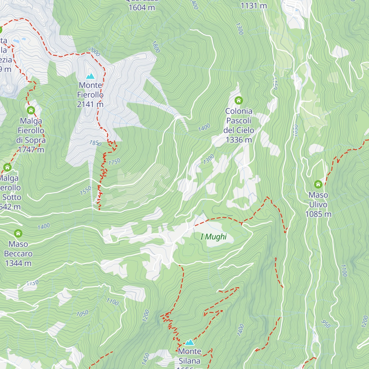 Rifugio Spiado map