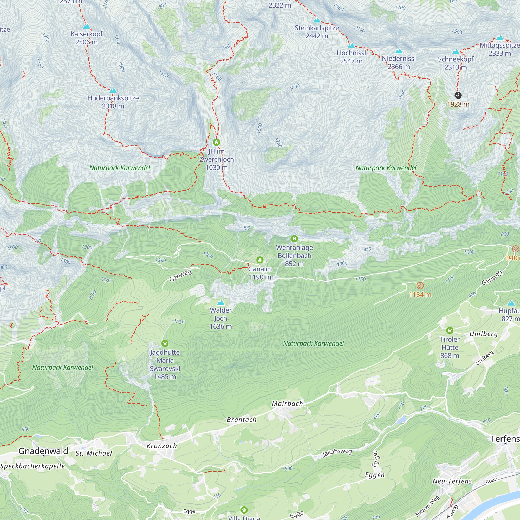 Ganalm map