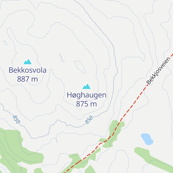 Map of Høghaugen