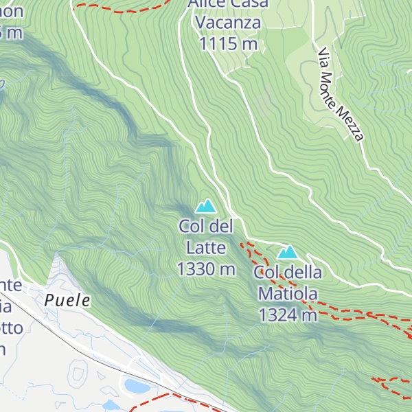 Map of Col del Latte
