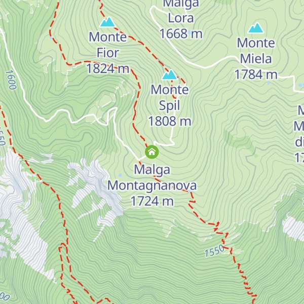Map of Malga Montagnanova