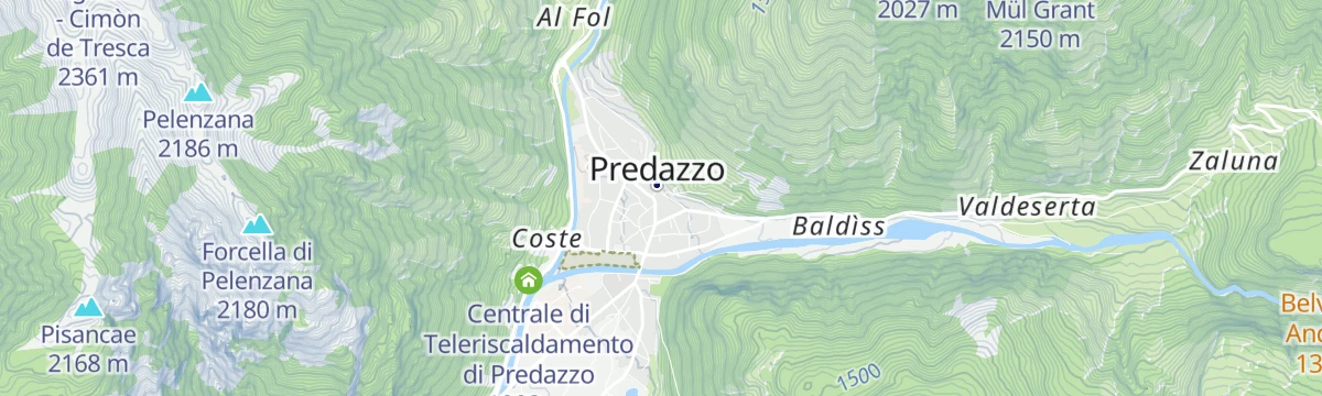 Map of the start of Sellaronda