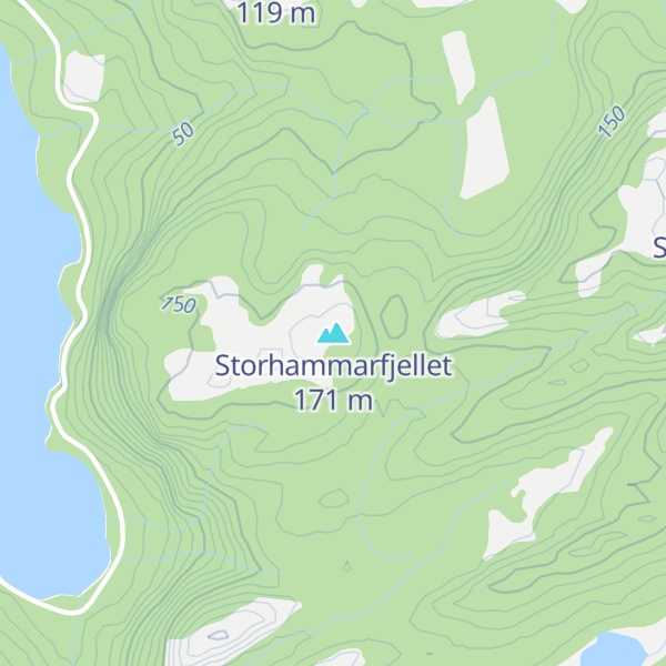 Map of Storhammarfjellet