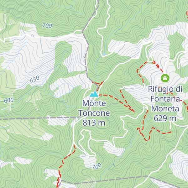 Map of Monte Toncone