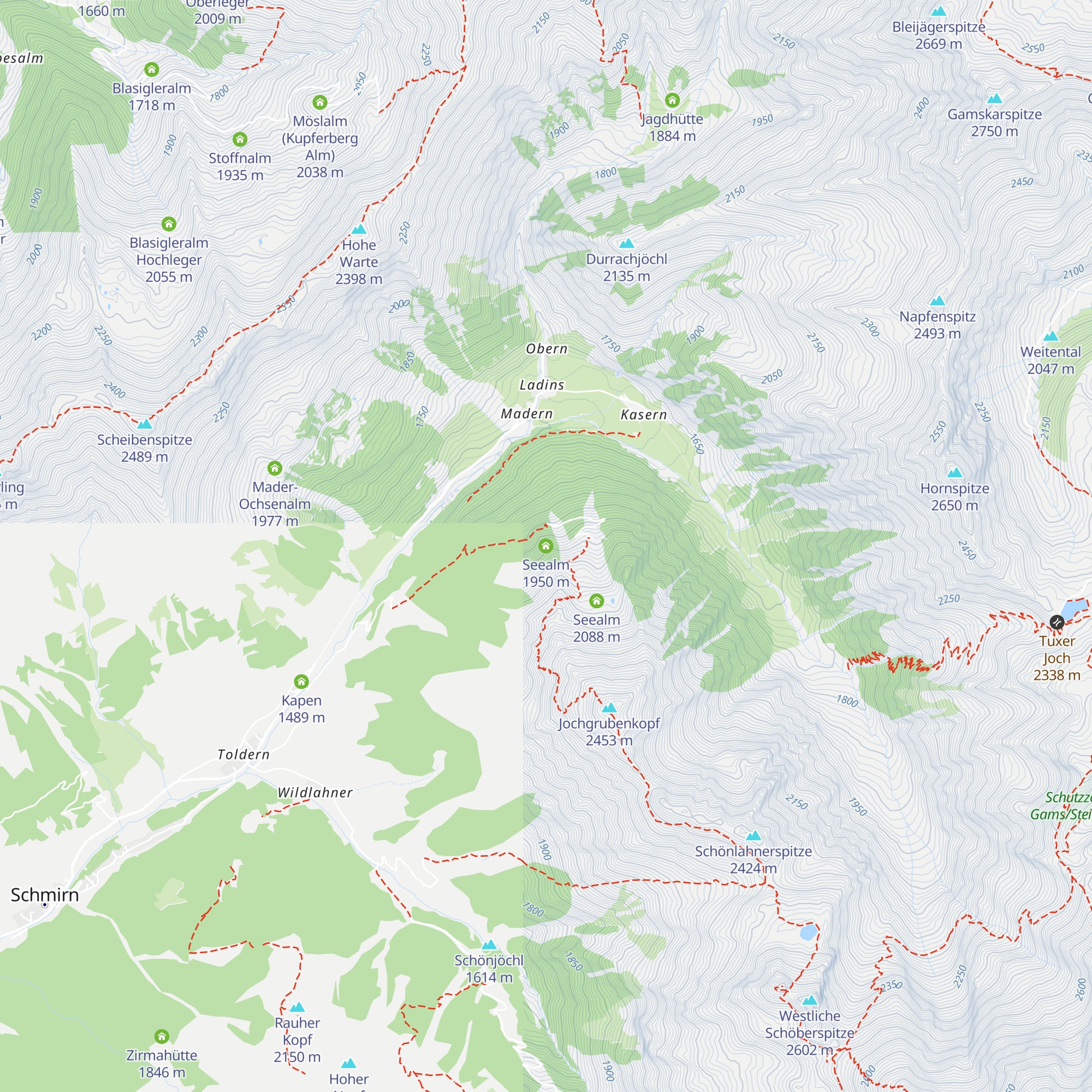 Seealm map