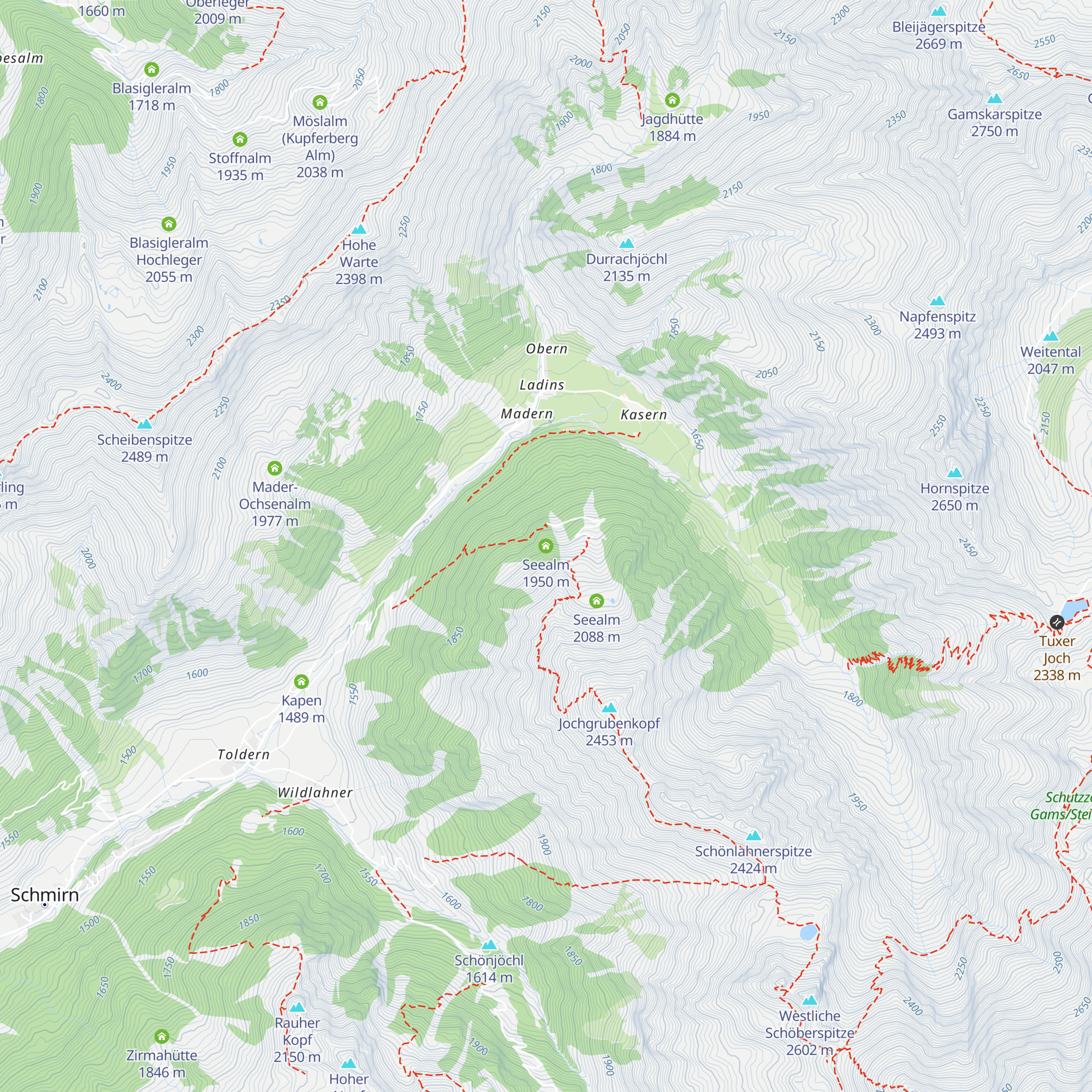 Seealm map