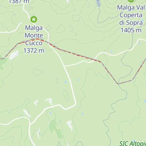 Map of Malga Marcesina di Sopra