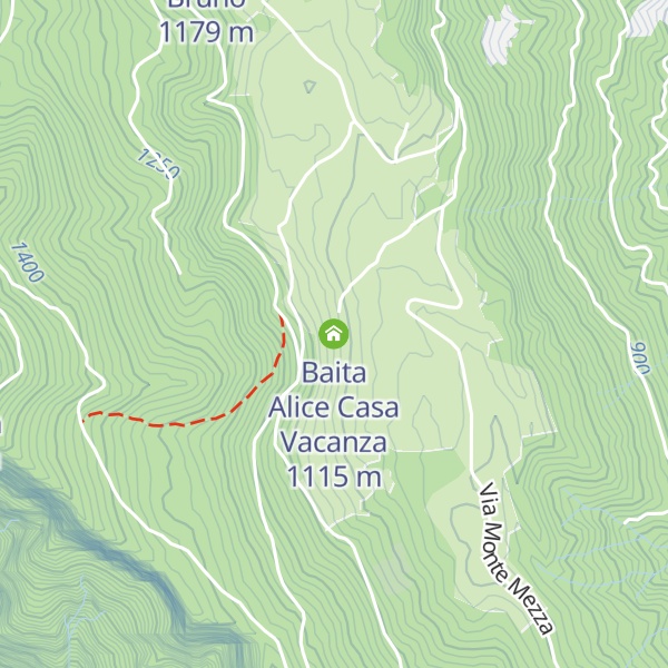 Map of Baita Alice Casa Vacanza