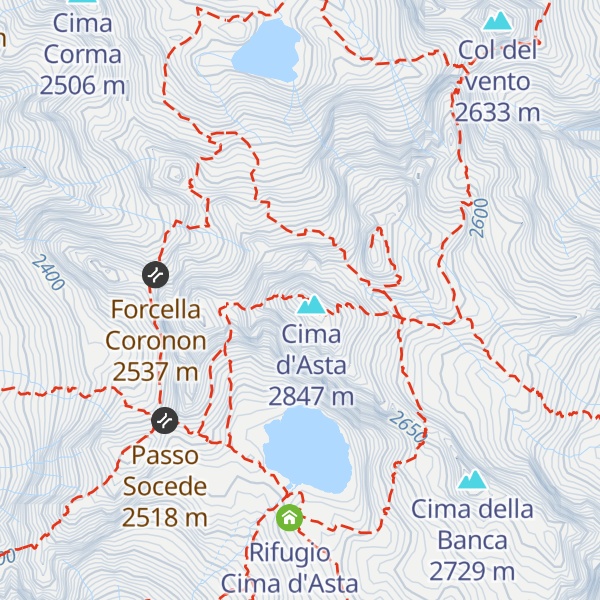 Map of Bivacco Cavinato