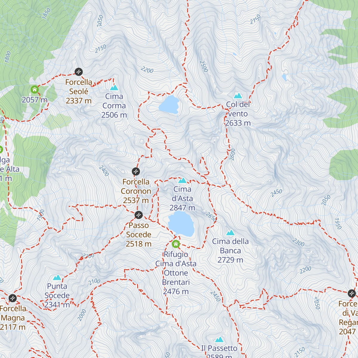 Bivacco Cavinato map