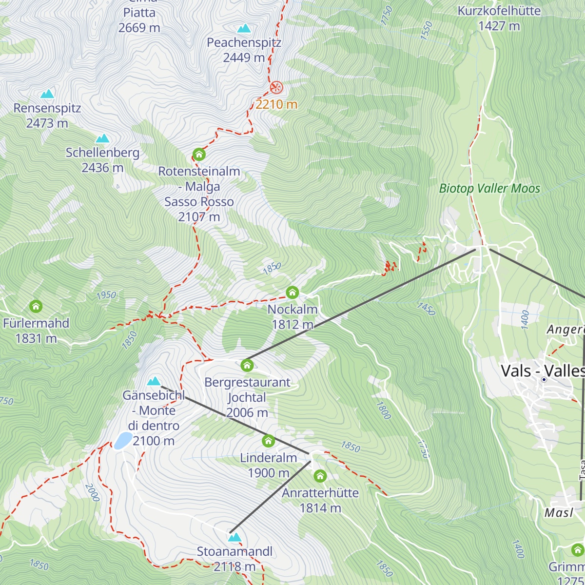 Nockalm map