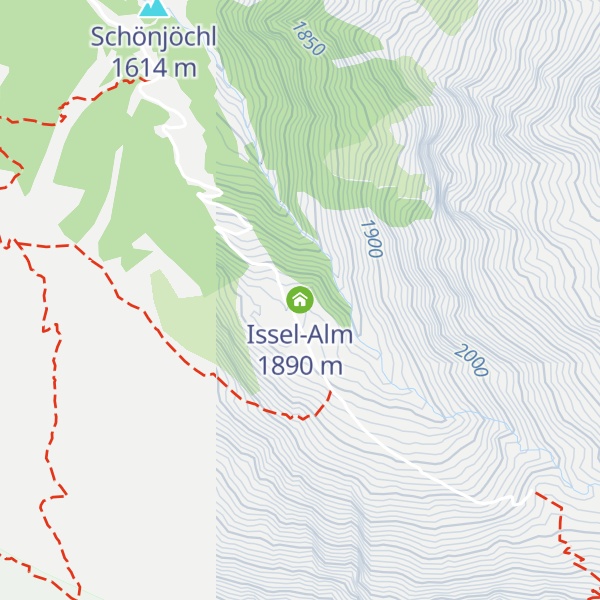 Map of Issel-Alm