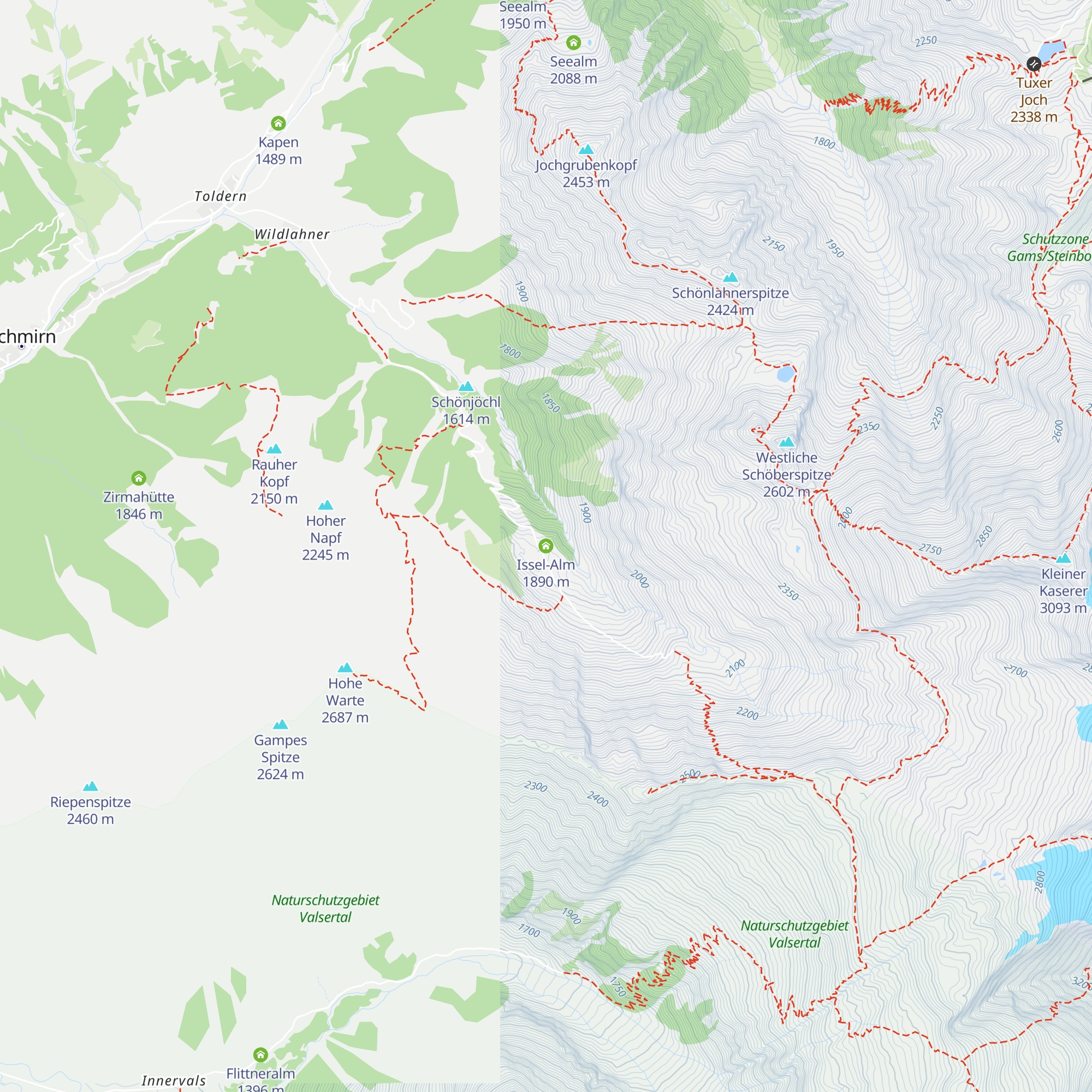 Issel-Alm map