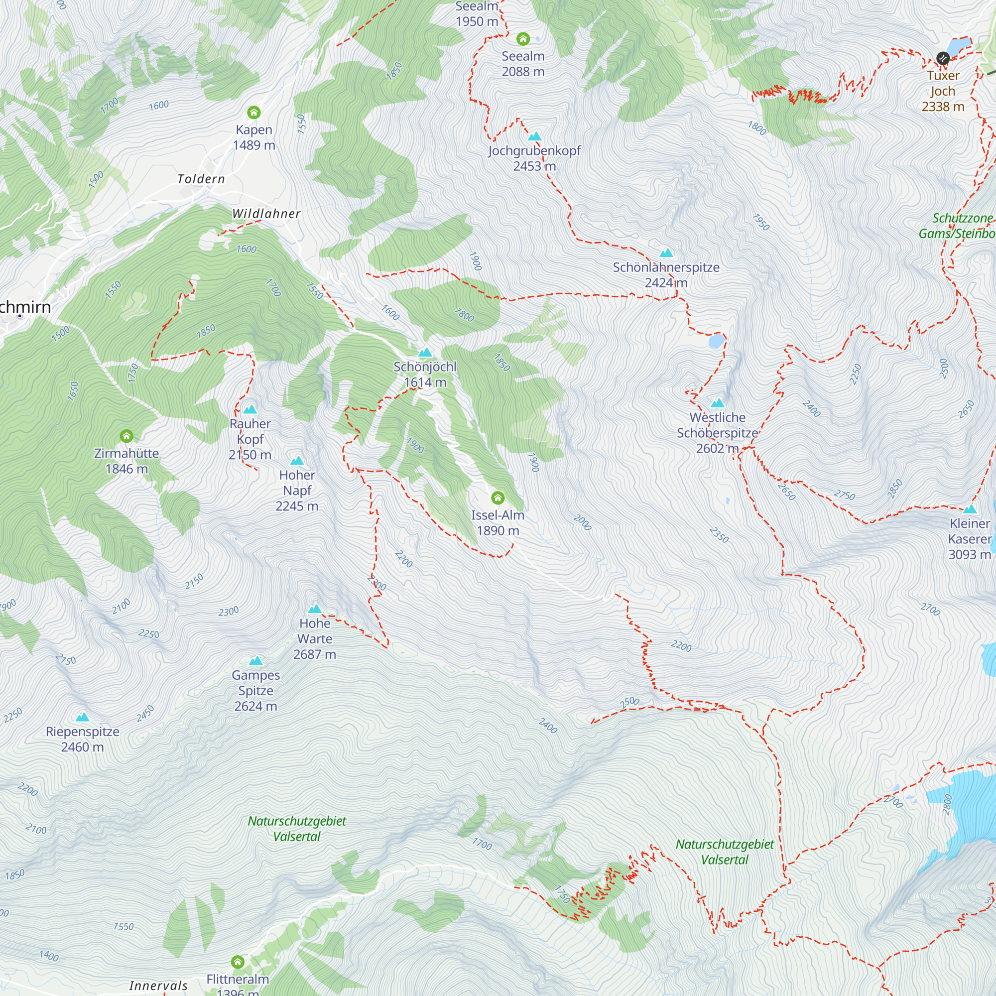 Issel-Alm map
