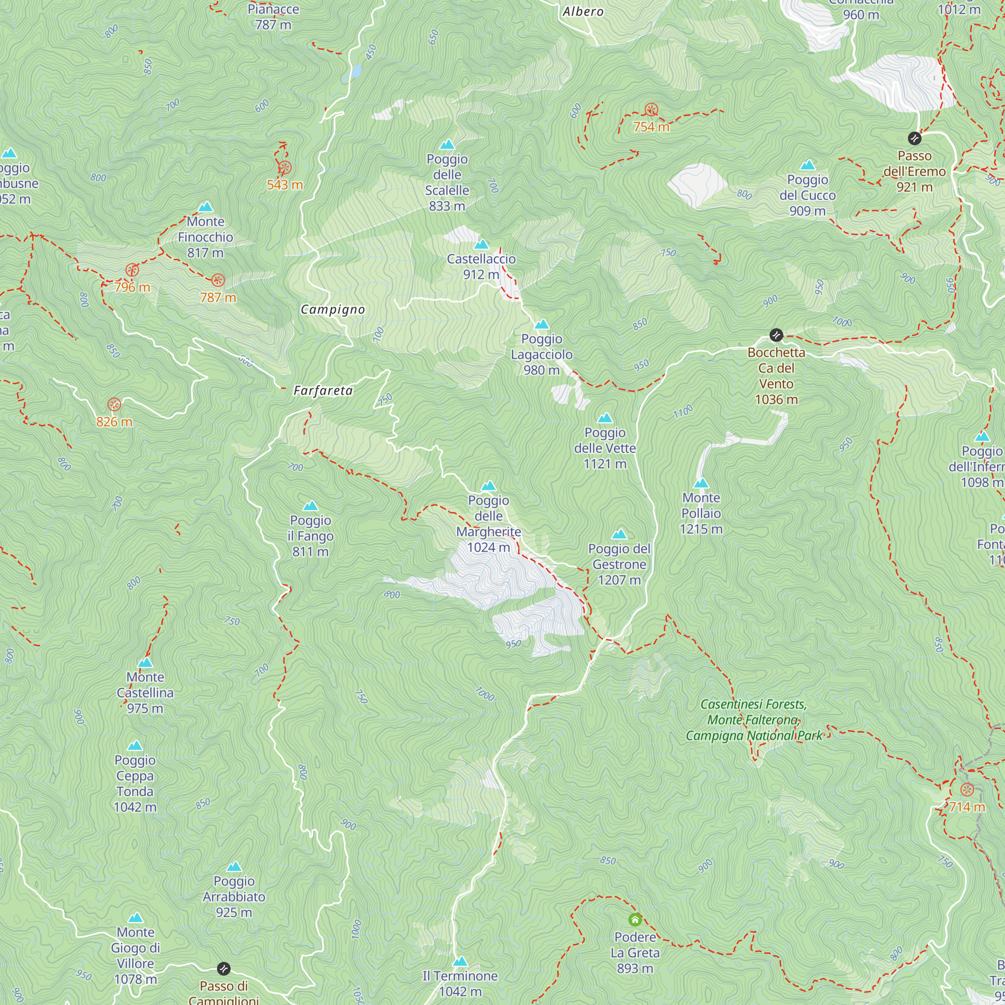 Capanno Dino Campana map