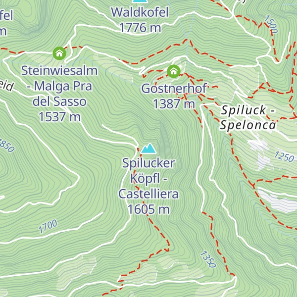 Map of Spilucker Köpfl - Castelliera