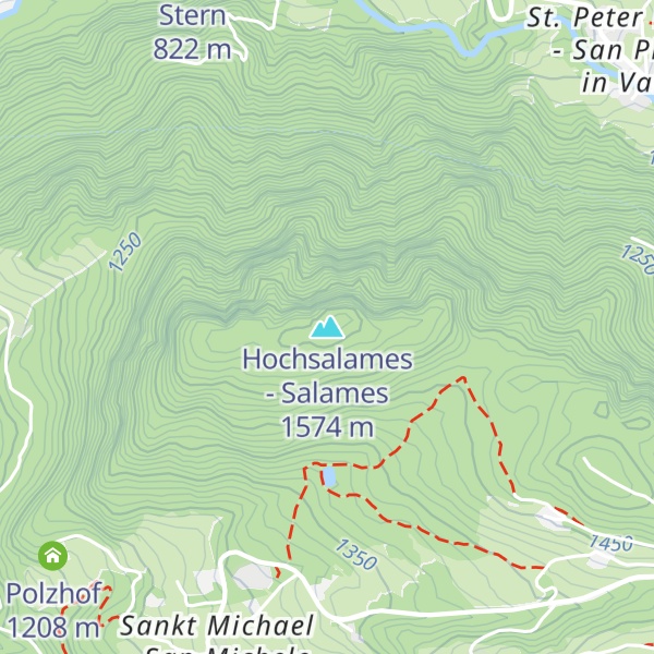 Map of Hochsalames - Salames