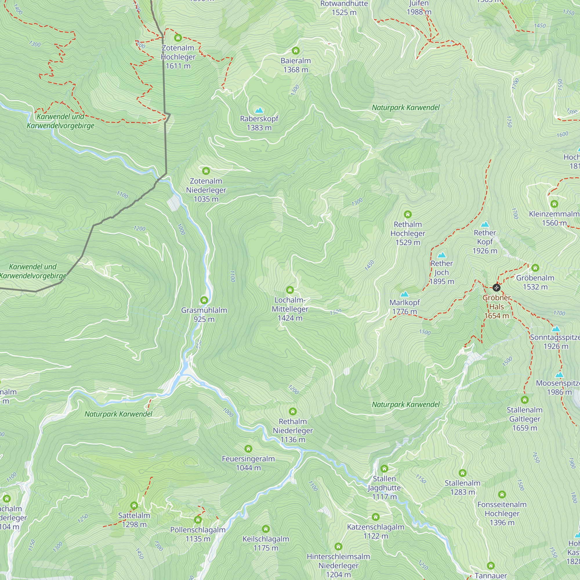 Lochalm-Mittelleger map
