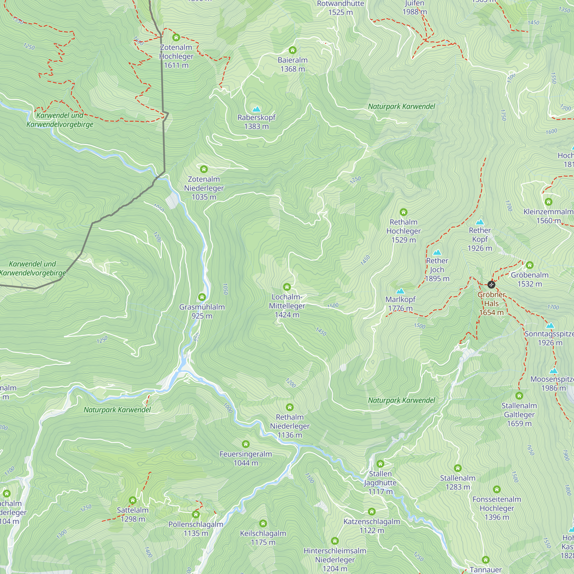 Lochalm-Mittelleger map