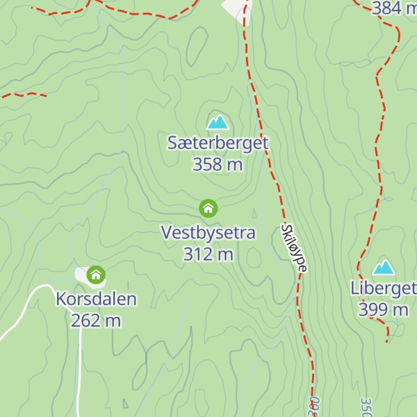 Map of Vestbysetra