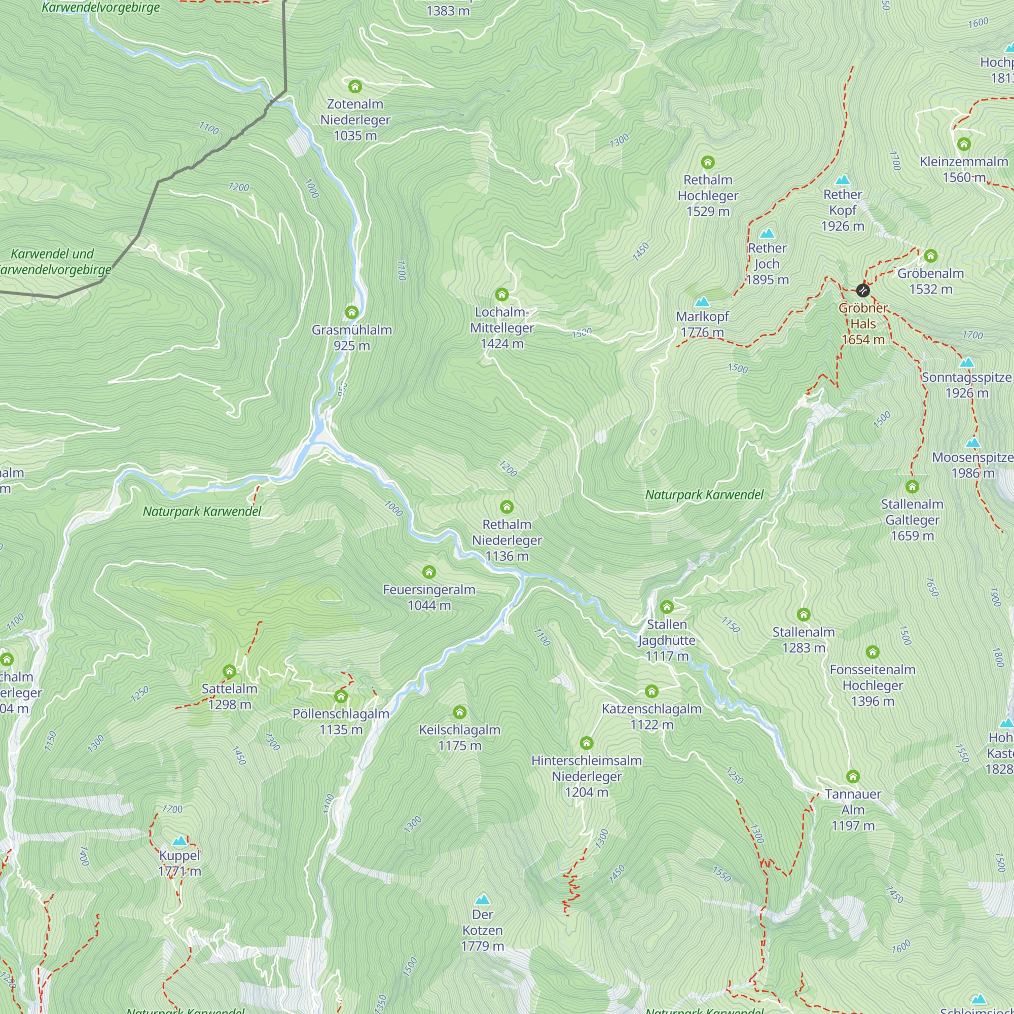 Rethalm Niederleger map