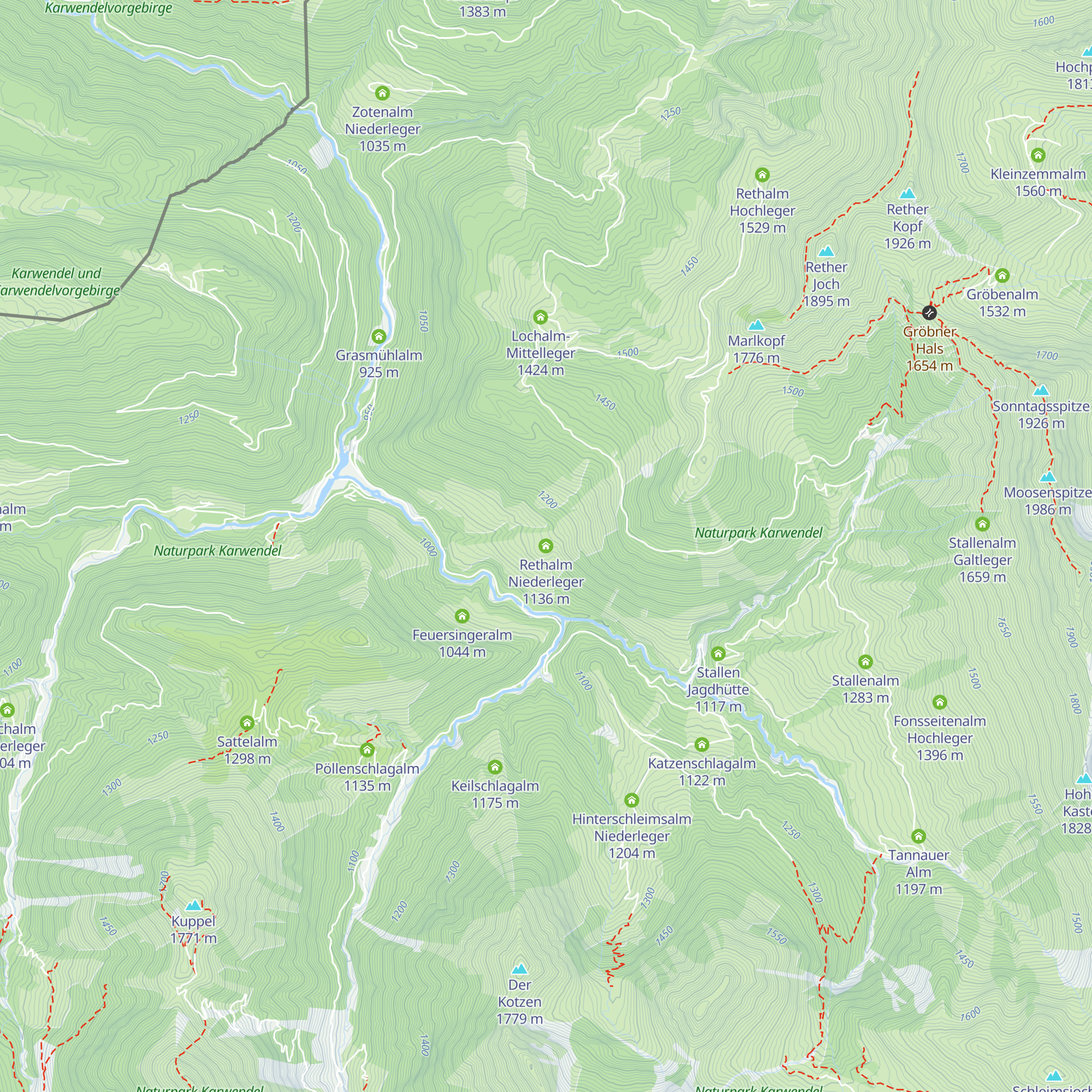 Rethalm Niederleger map
