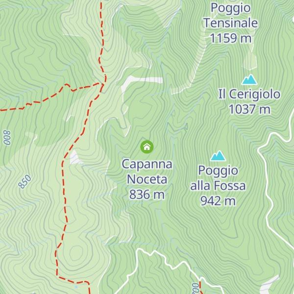 Map of Capanna Noceta