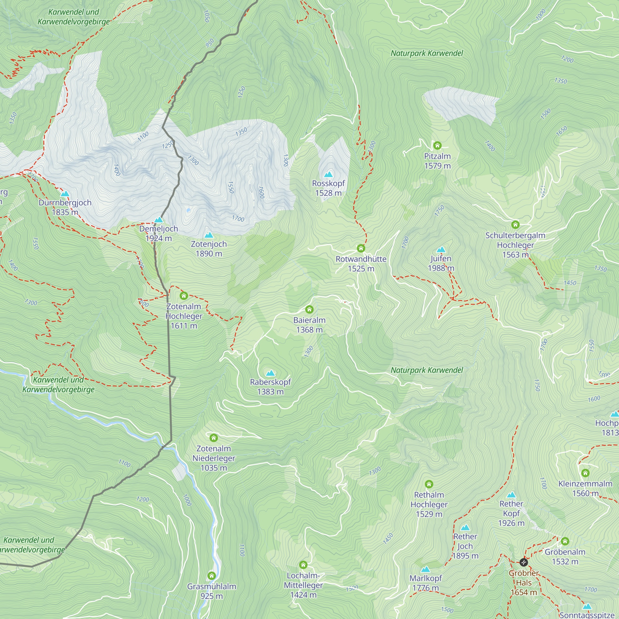 Baieralm map