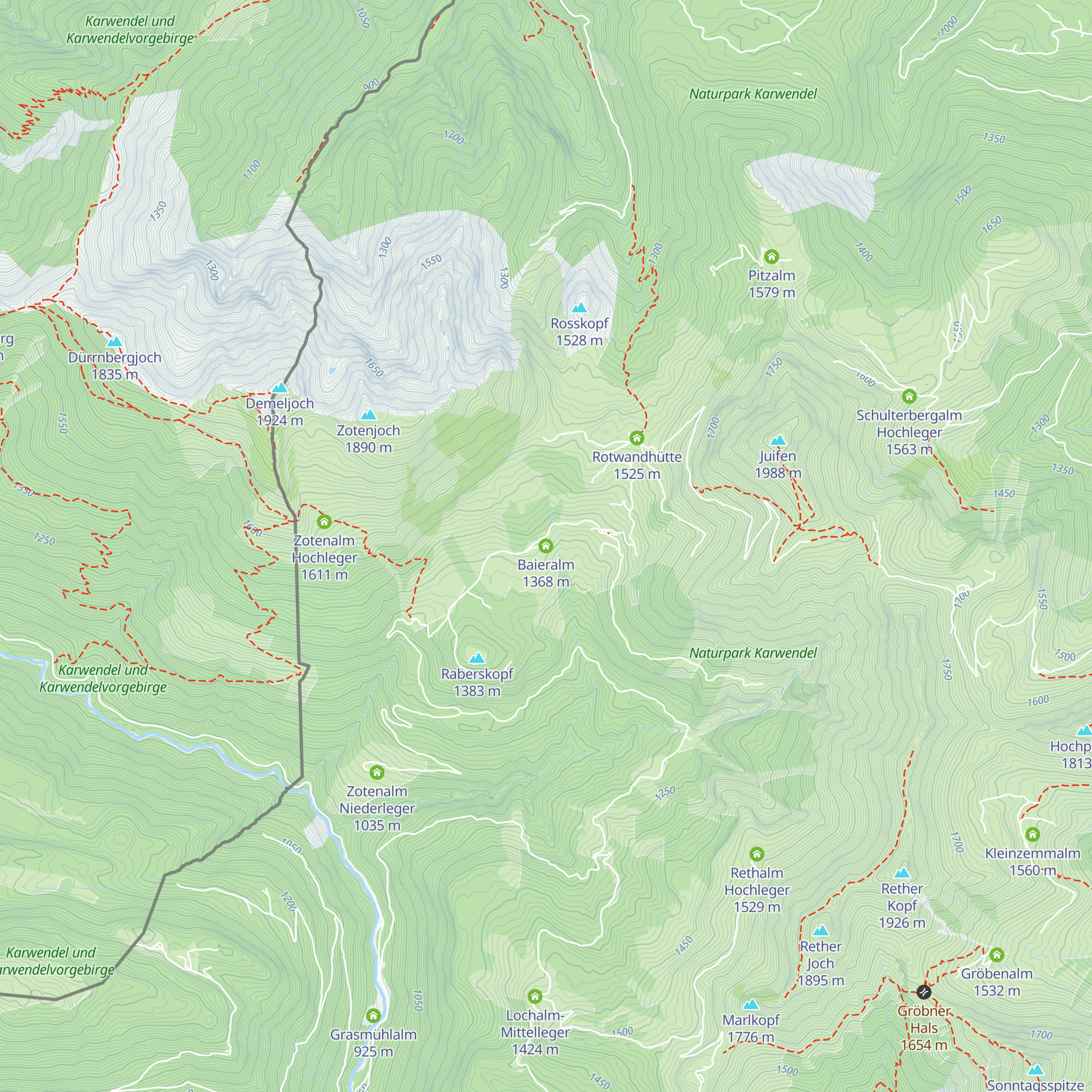 Baieralm map