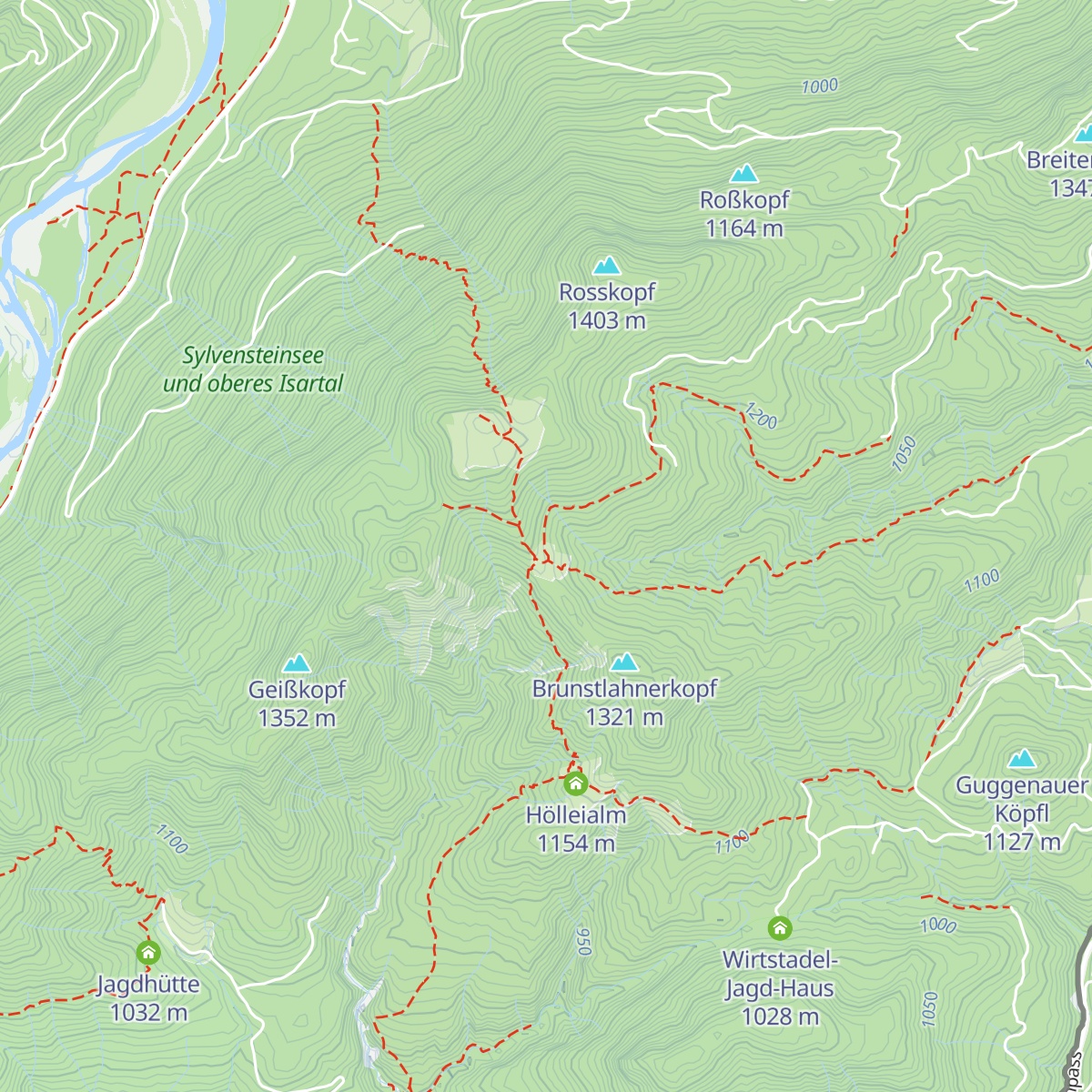 Mitterhütte map
