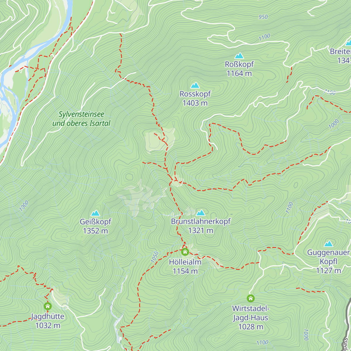 Mitterhütte map