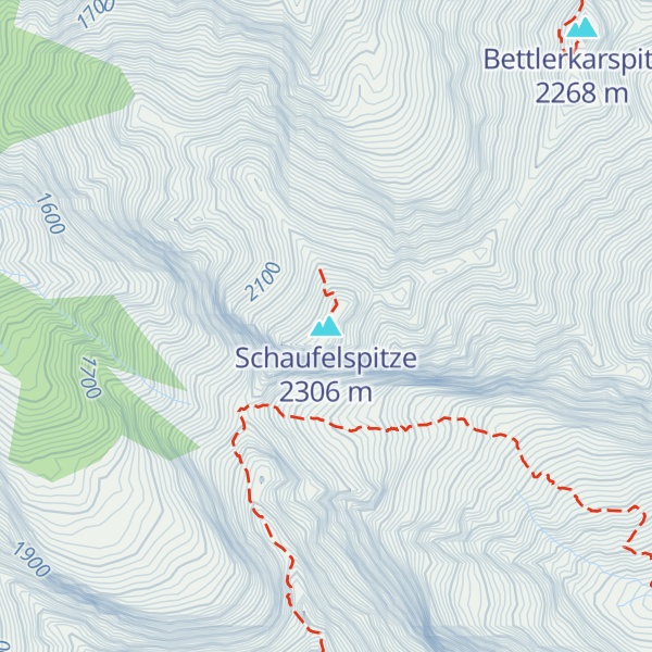 Map of Schaufelspitze