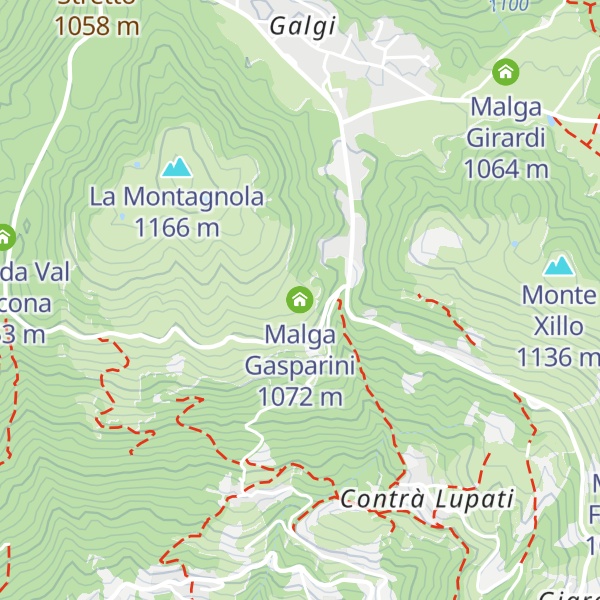 Map of Malga Gasparini