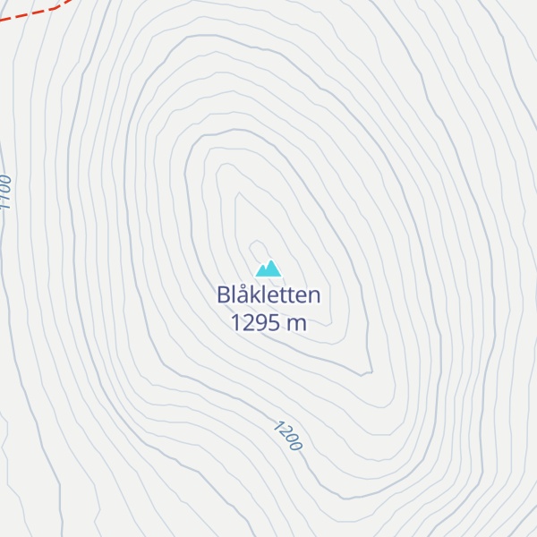 Map of Blåkletten