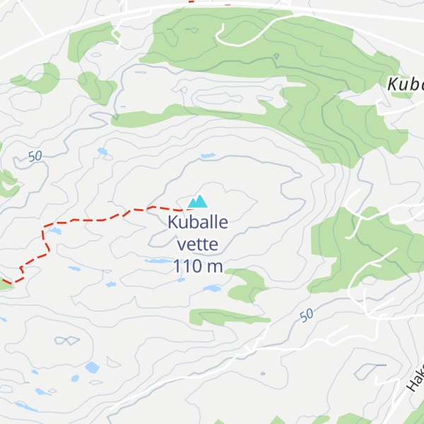 Map of Vetteberget